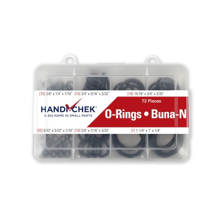 Handi-Chek O-Ring Buna N Assort 72pc DISP-OR072